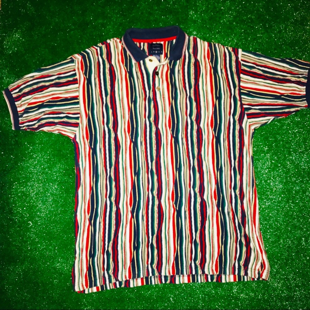 Vintage 90s Cotton Traders polo like Coogi size L
